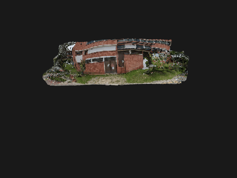 Point cloud rotation - day scene