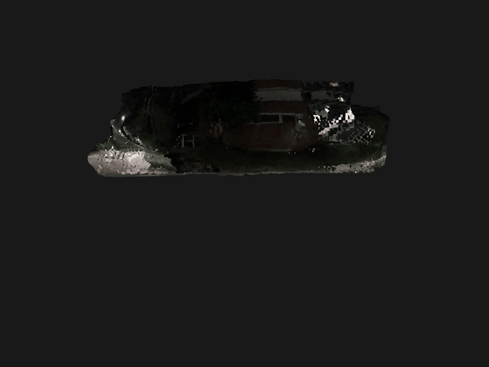 Point cloud rotation - night scene